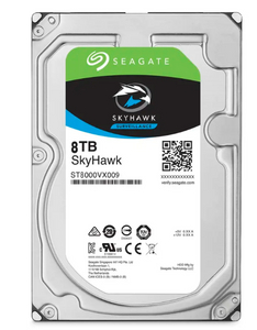 Disco rígido Seagate ST8000VX009 Skyhawk 8 TB - 3,5 interno - SATA (SATA/600) - Sistema de vigilância por vídeo