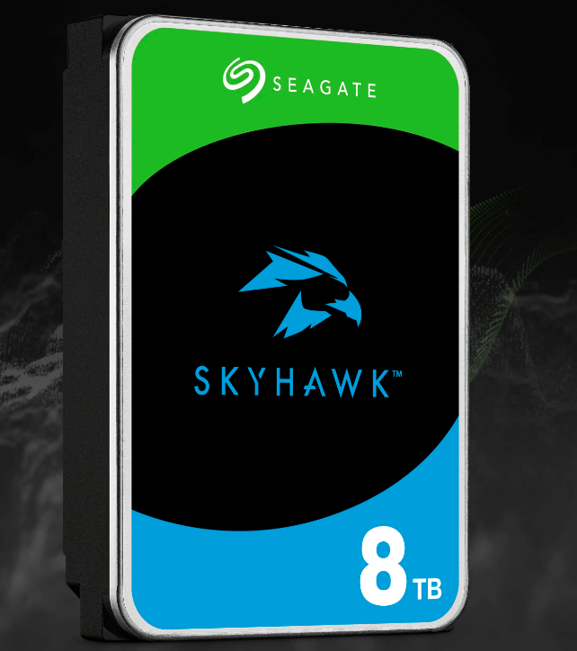 Disco rígido Seagate ST8000VX009 Skyhawk 8 TB - 3,5 interno - SATA (SATA/600) - Sistema de vigilância por vídeo